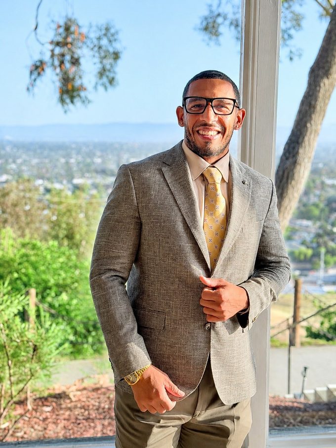 Eric Davis, founder of Davis Digital Studio, at his desk
